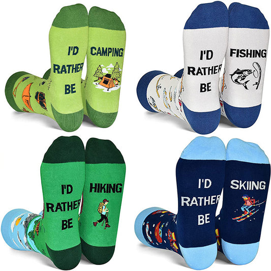 Rather Be Fishing Socks