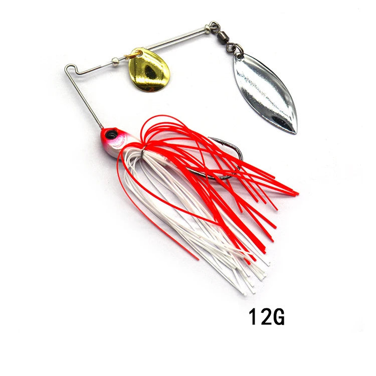 1pcs Fishing Lure 12/17g Wobblers Lures Spinners Spoon Bait For Pike Peche Tackle All Artificial Baits Metal Sequins Spinnerbait