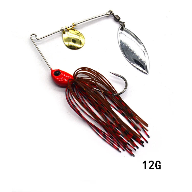 1pcs Fishing Lure 12/17g Wobblers Lures Spinners Spoon Bait For Pike Peche Tackle All Artificial Baits Metal Sequins Spinnerbait