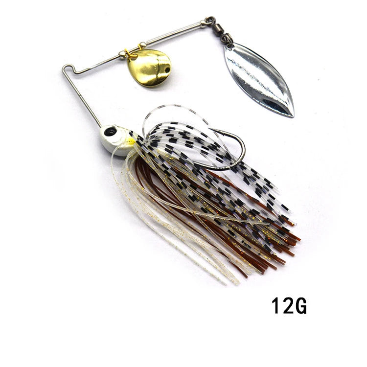 1pcs Fishing Lure 12/17g Wobblers Lures Spinners Spoon Bait For Pike Peche Tackle All Artificial Baits Metal Sequins Spinnerbait