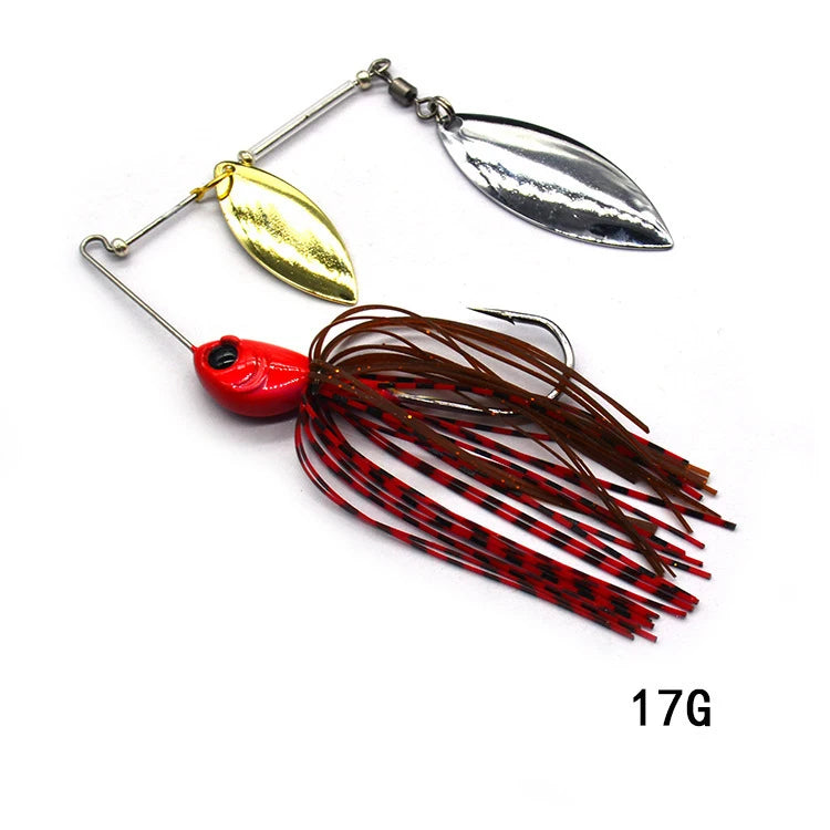 1pcs Fishing Lure 12/17g Wobblers Lures Spinners Spoon Bait For Pike Peche Tackle All Artificial Baits Metal Sequins Spinnerbait