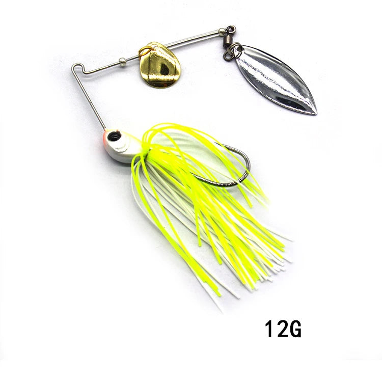 1pcs Fishing Lure 12/17g Wobblers Lures Spinners Spoon Bait For Pike Peche Tackle All Artificial Baits Metal Sequins Spinnerbait