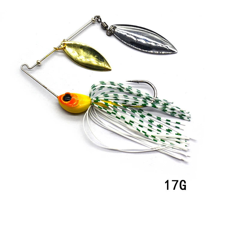 1pcs Fishing Lure 12/17g Wobblers Lures Spinners Spoon Bait For Pike Peche Tackle All Artificial Baits Metal Sequins Spinnerbait