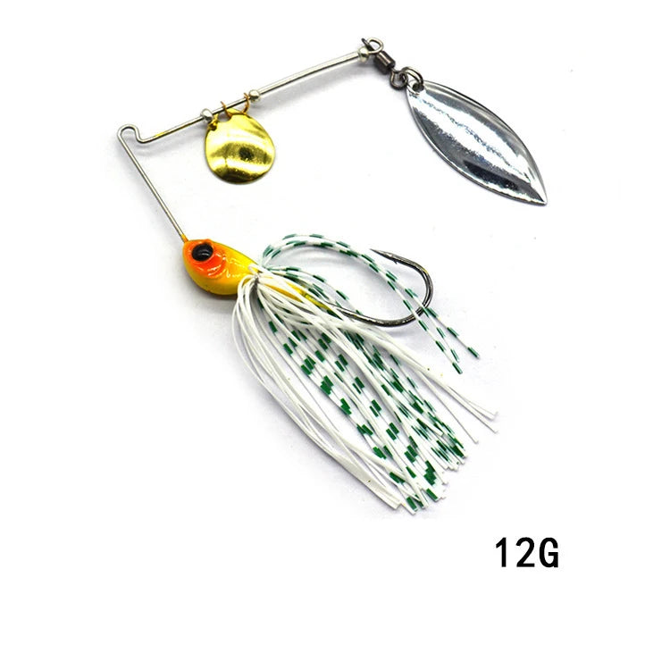 1pcs Fishing Lure 12/17g Wobblers Lures Spinners Spoon Bait For Pike Peche Tackle All Artificial Baits Metal Sequins Spinnerbait