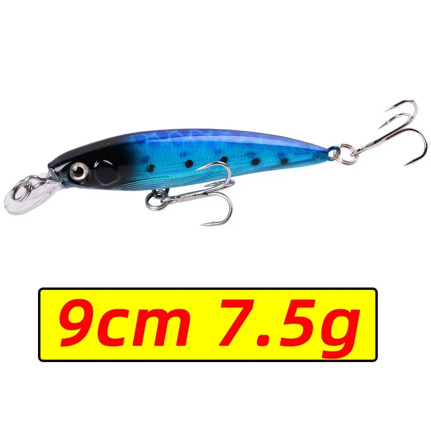 1PCS Laser Minnow Fishing Lure 11CM 13G pesca hooks fish wobbler tackle crankbait artificial japan hard bait swimbait