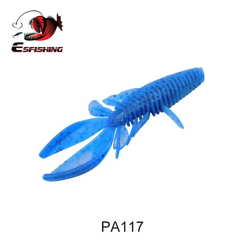 KESFISHING Crawfish Shrimp Soft Baits Gambler Craw10cm 8g bass Fishing Swimbait Artificial Plastic Lures Add Salt