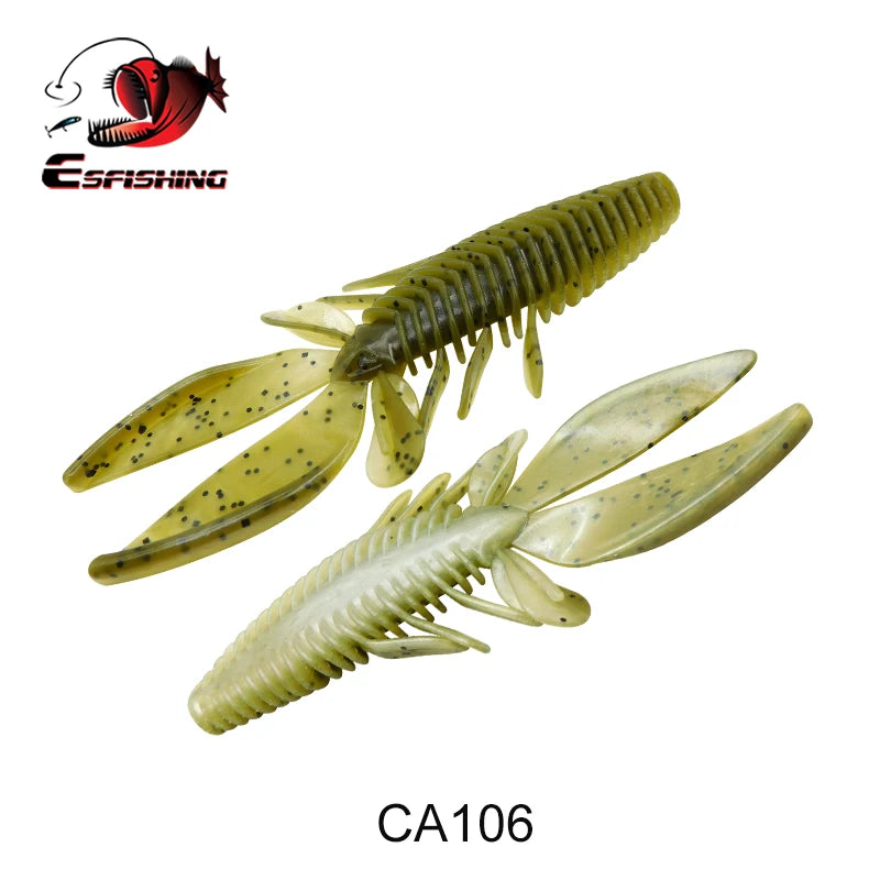 KESFISHING Crawfish Shrimp Soft Baits Gambler Craw10cm 8g bass Fishing Swimbait Artificial Plastic Lures Add Salt