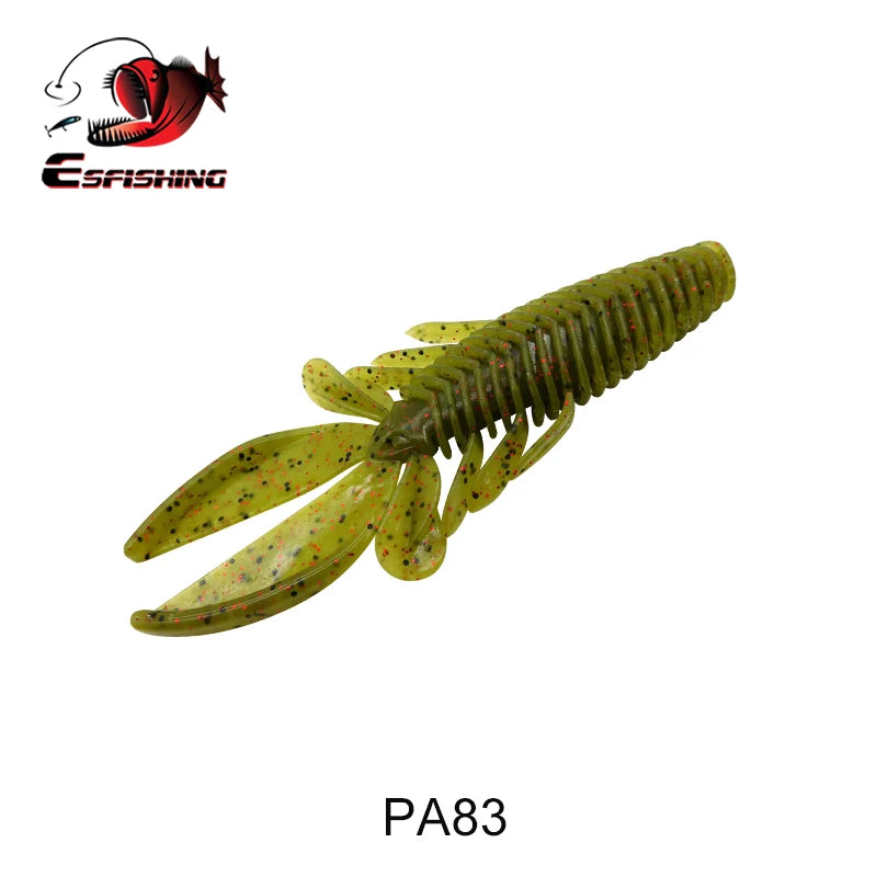 KESFISHING Crawfish Shrimp Soft Baits Gambler Craw10cm 8g bass Fishing Swimbait Artificial Plastic Lures Add Salt