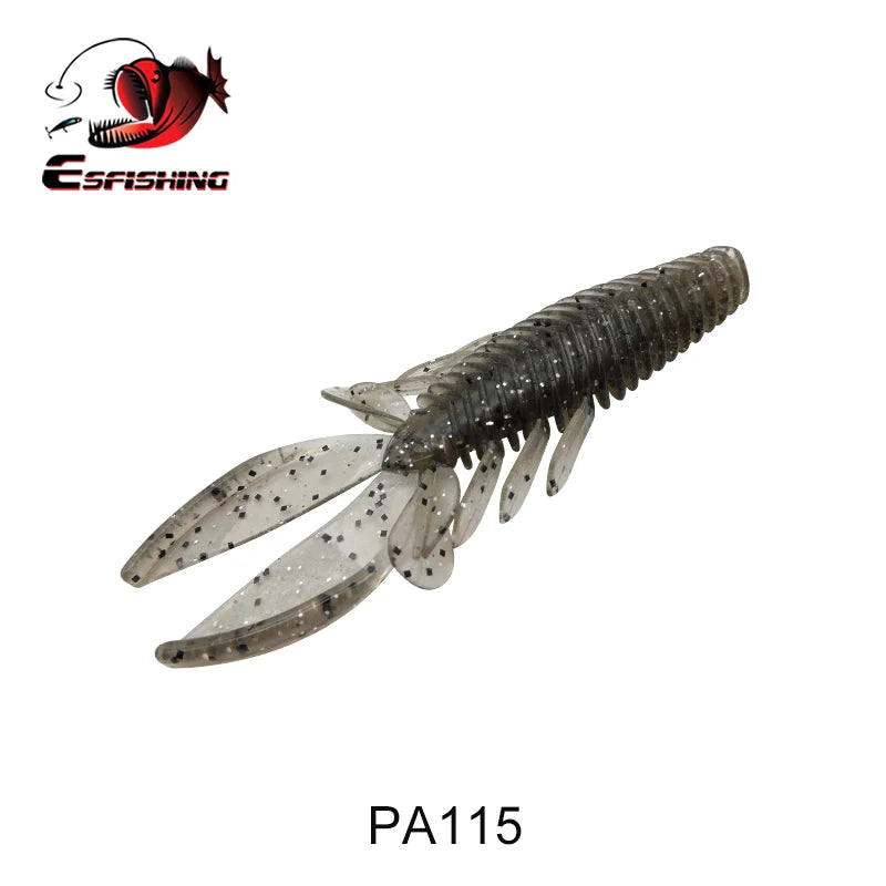 KESFISHING Crawfish Shrimp Soft Baits Gambler Craw10cm 8g bass Fishing Swimbait Artificial Plastic Lures Add Salt