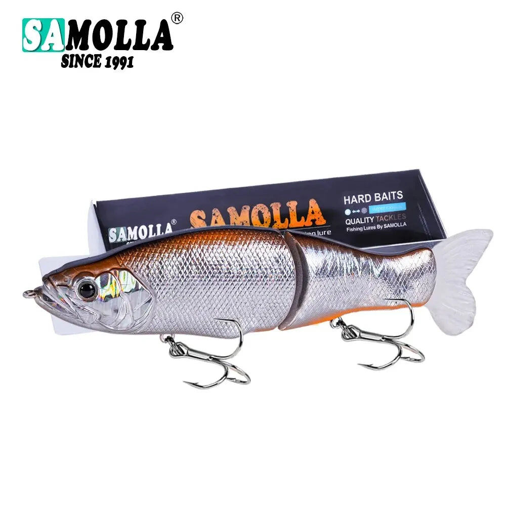 Slow Sinking SwimBaits Fishing Lures 30G Whopper Vibration Soft Tail Or Pike And Bass Hard Baits Isca Artificiall Accessories