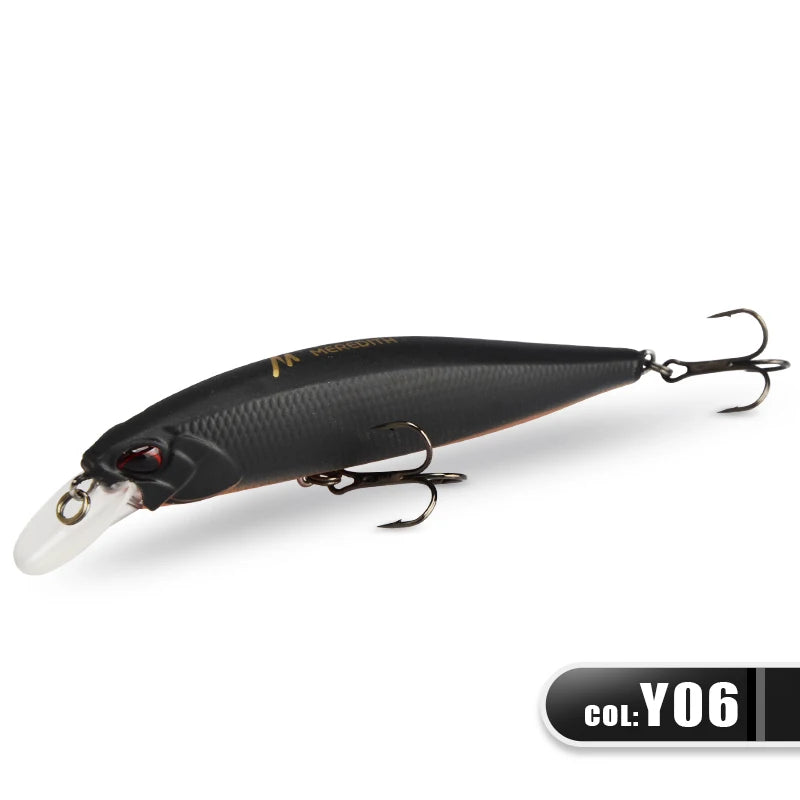 MEREDITH JERKBAIT 100F MINNOW 14g Floating Wobbler Fishing Lure Minnow Lure Hard Bait Quality Professional Depth0.8-1.0m