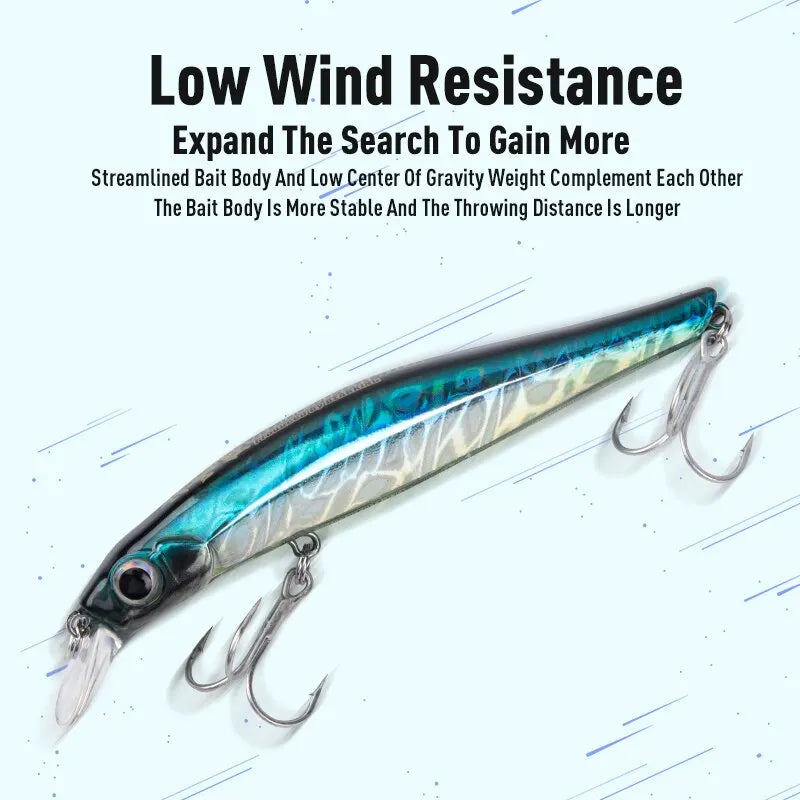 Artist FR Silence Sinking Minnow Fishing Lures 80mm 105mm Jerkbaits Good Action Wobblers High Quality Hard Baits Sea Bass