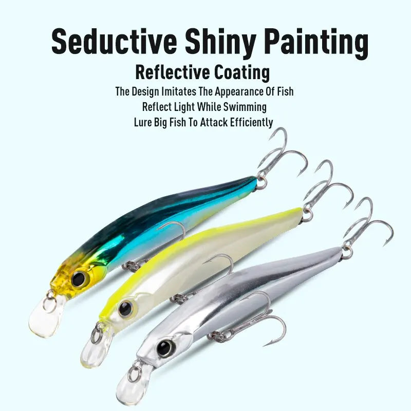 Artist FR Silence Sinking Minnow Fishing Lures 80mm 105mm Jerkbaits Good Action Wobblers High Quality Hard Baits Sea Bass